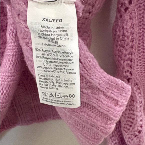 J. Crew Lavender Cable Knit Turtleneck Sweater - Picture 3 of 5